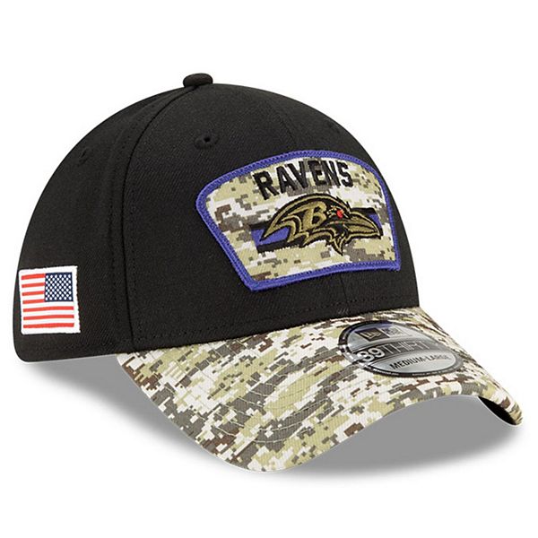 Men's New Era Black/Camo Baltimore Ravens 2021 Salute To