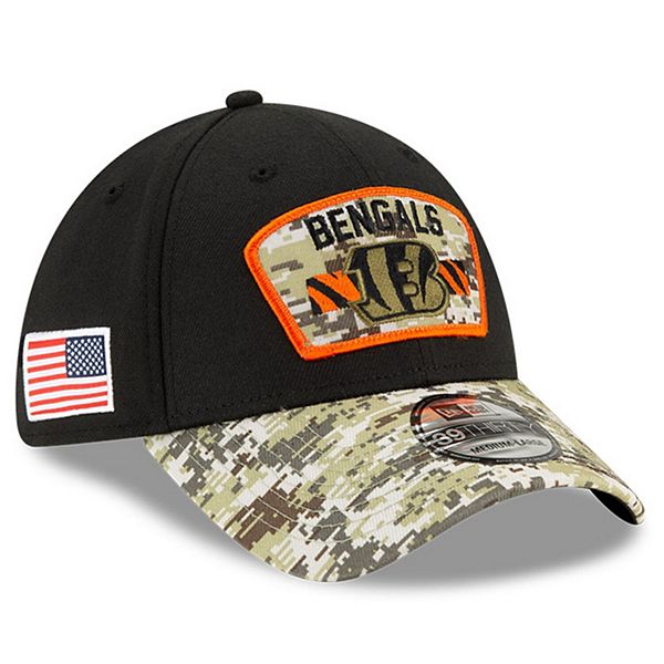 Cincinnati Bengals New Era 2021 Salute To Service Trucker 9FIFTY Snapback  Adjustable Hat - Black/Camo