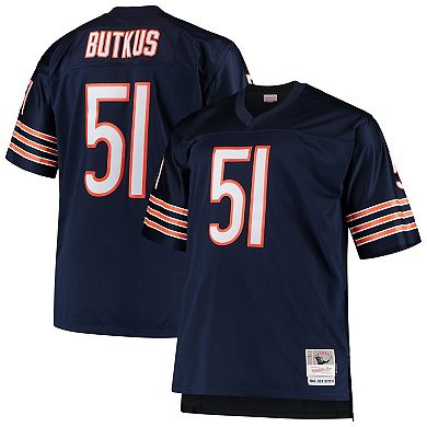 Men's Mitchell & Ness Dick Butkus Navy Chicago Bears Big & Tall 1966 Retired Player Replica Jersey