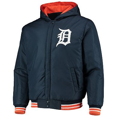 Men's JH Design Navy/Orange Detroit Tigers Reversible Poly Twill Full ...