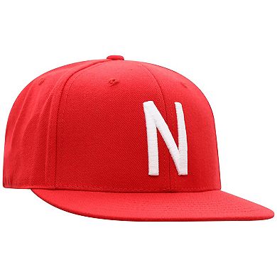 Men's Top of the World Scarlet Nebraska Huskers Team Color Fitted Hat