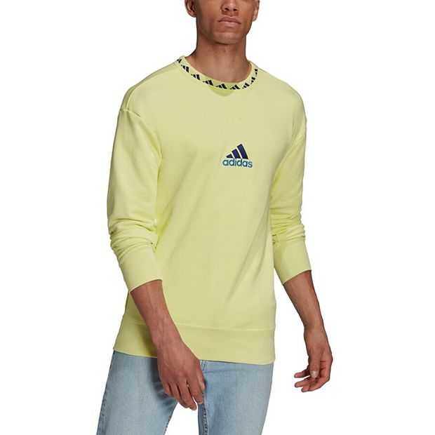 Adidas on sale yellow pullover