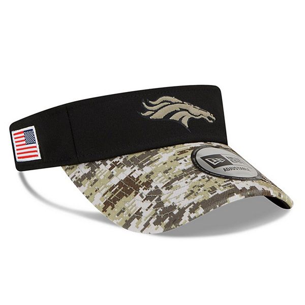 Men's New Era Black/Camo Denver Broncos 2021 Salute To Service Visor