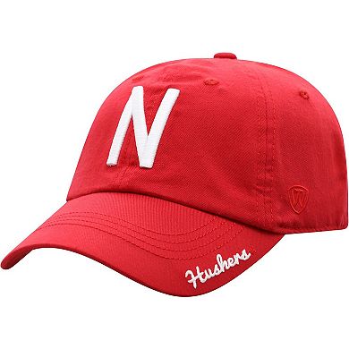 Women's Top of the World Scarlet Nebraska Huskers Staple Adjustable Hat