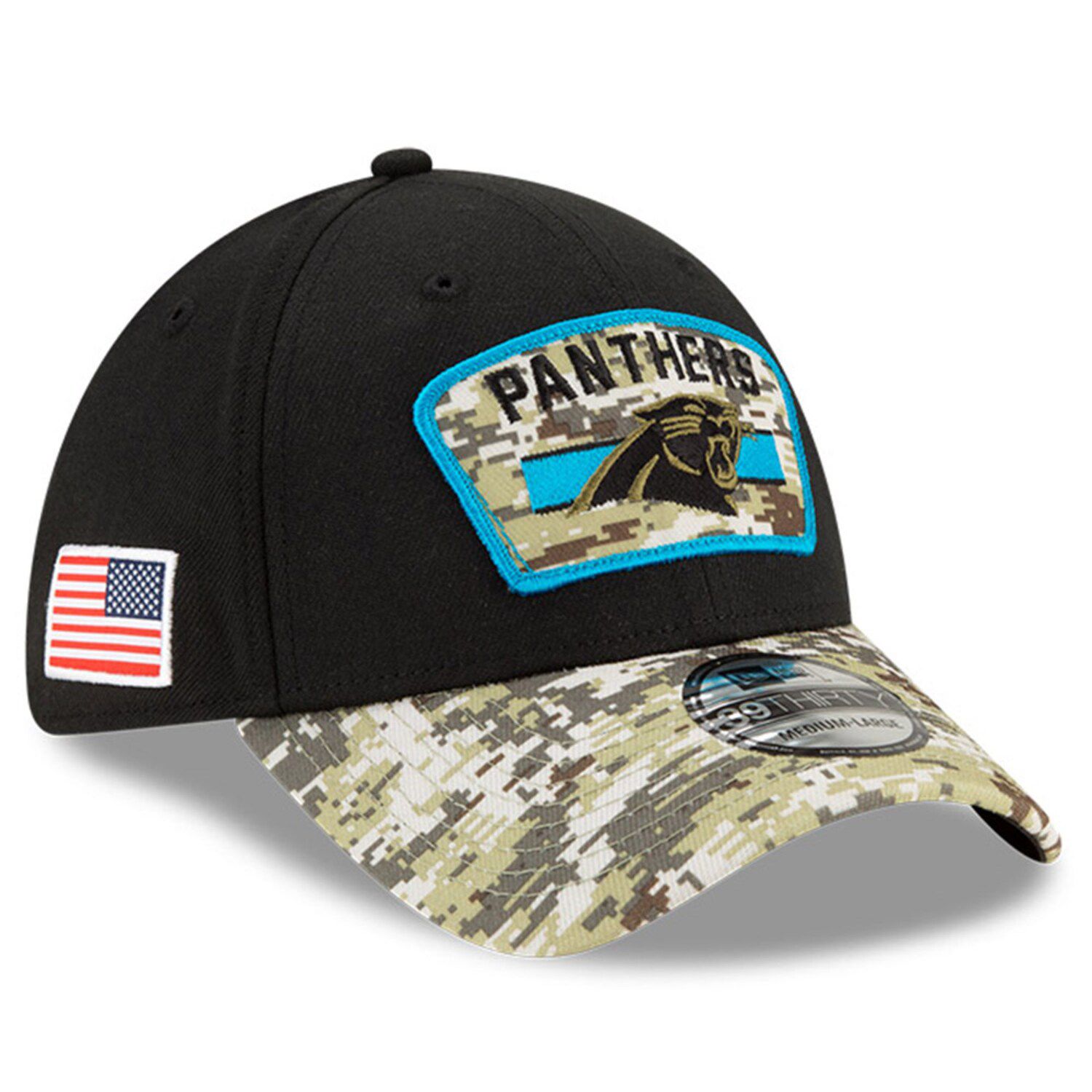 Men's New Era White Carolina Panthers Script 9TWENTY Adjustable Hat