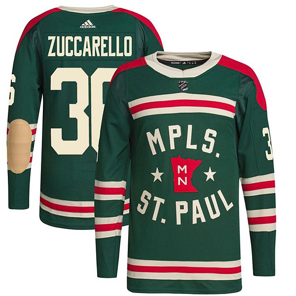 Men's adidas Mats Zuccarello Green Minnesota Wild 2022 Winter Classic Authentic Player Jersey