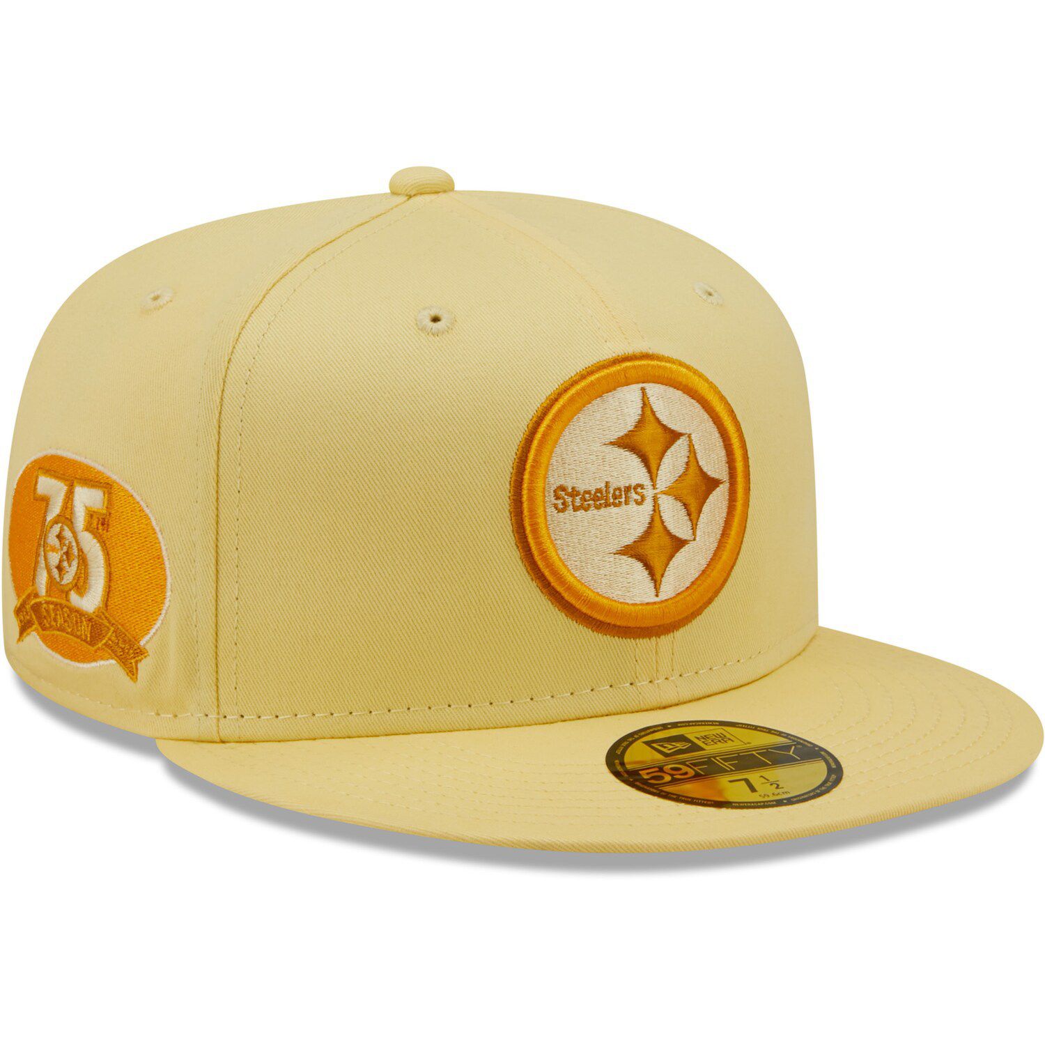 Men's New Era Gold Pittsburgh Steelers Omaha 59FIFTY Hat