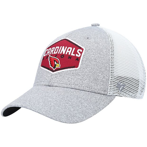 Men's '47 Heathered Gray/White Arizona Cardinals Hitch Contender Flex Hat