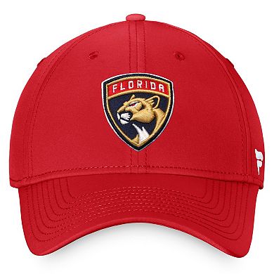 Men's Fanatics Branded Red Florida Panthers Core Primary Logo Flex Hat