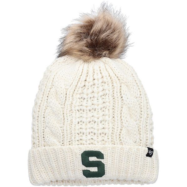 Women's Dallas Cowboys '47 White Meeko Cuffed Knit Hat with Pom