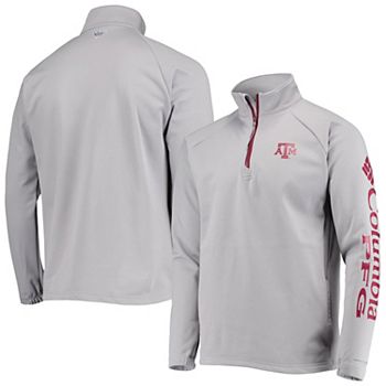 Men's Columbia Gray Texas A&M Aggies Terminal Tackle Fleece Raglan
