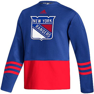 Men's adidas Royal New York Rangers Logo AEROREADY Pullover Sweater