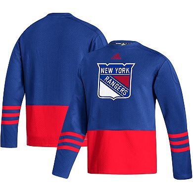 Men's adidas Royal New York Rangers Logo AEROREADY Pullover Sweater