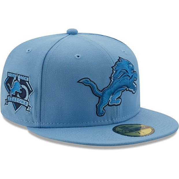 Men's New Era Detroit Lions White on White 59FIFTY Fitted Hat