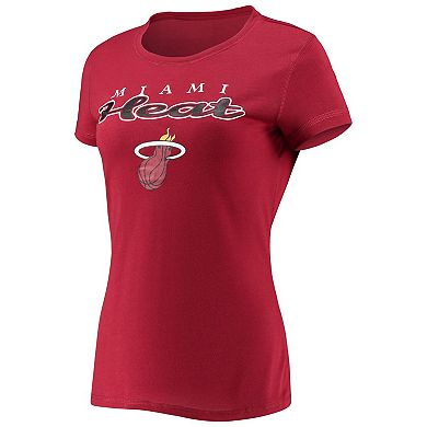 Women's Concepts Sport Red/Black Miami Heat Lodge T-Shirt and Pants ...