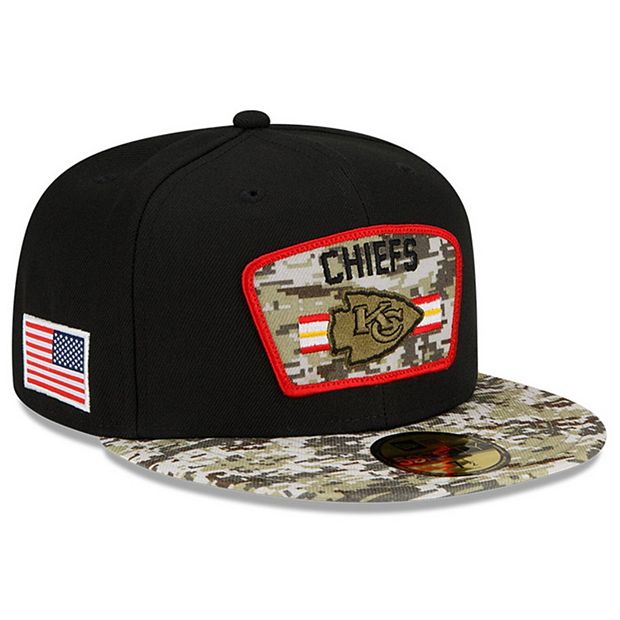 New Era Women's New Era Black Kansas City Chiefs 2021 Salute To Service  9TWENTY Adjustable Hat