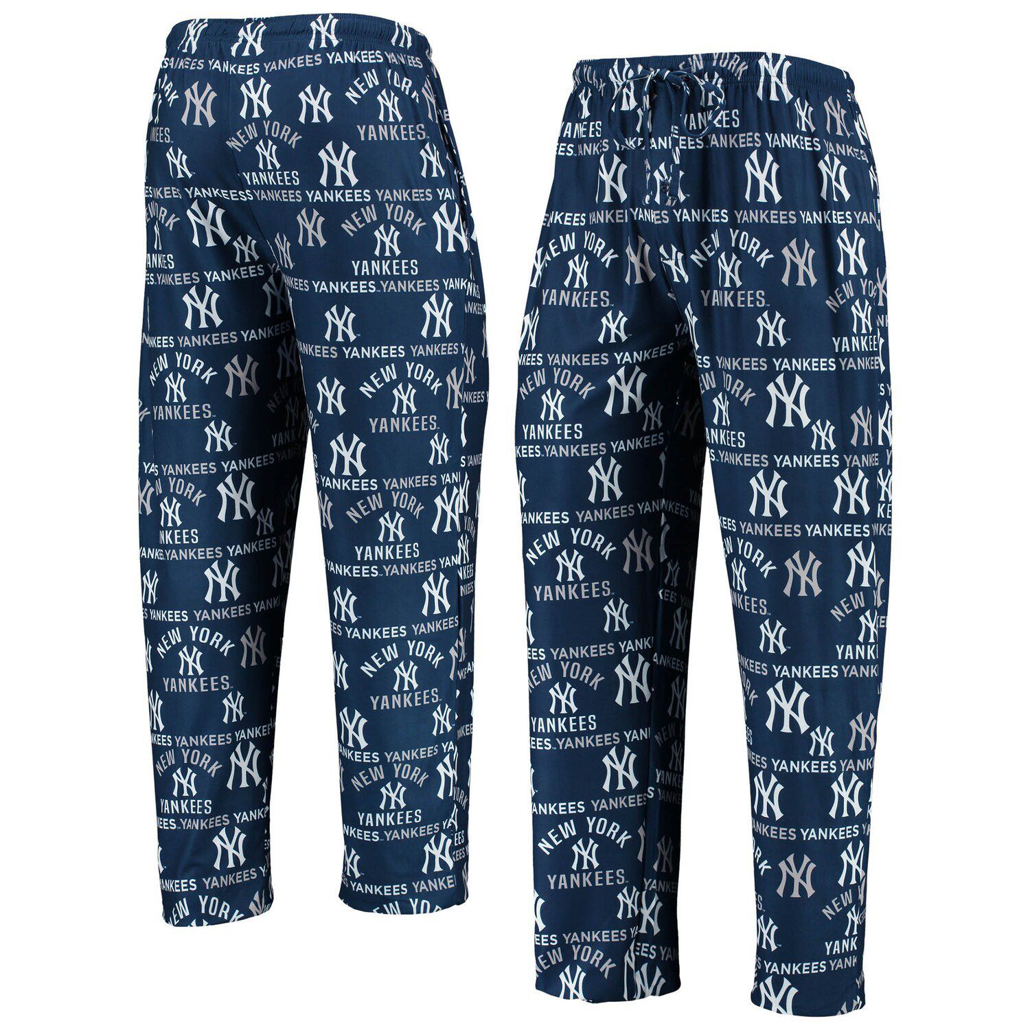 Women's New York Yankees Concepts Sport White Vigor Pinstripe Sleep Pant