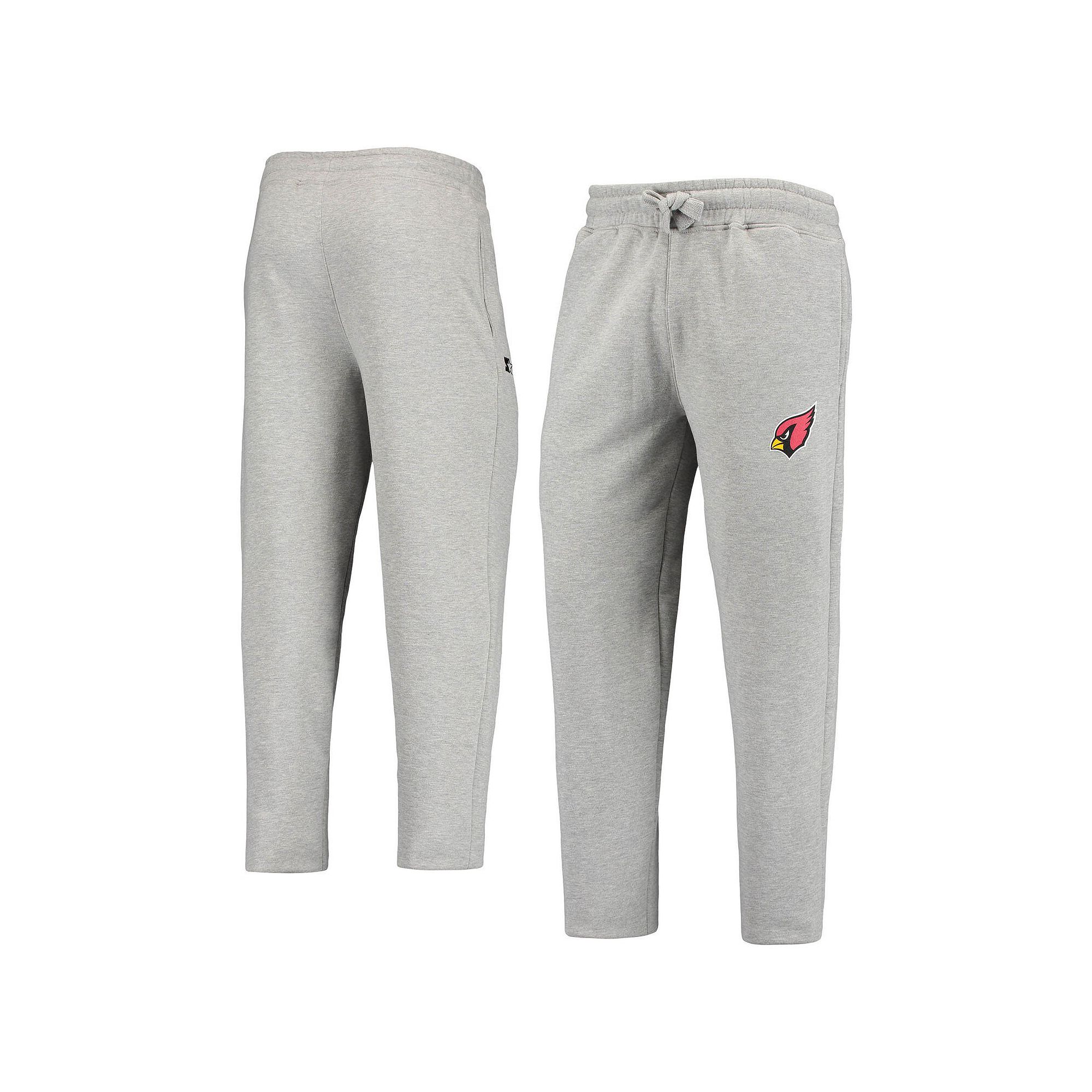 Mens Gray Arizona Cardinals Starter Option Run Sweatpants, Size: XL, Grey