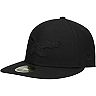 Men's New Era Black Philadelphia Eagles Historic Logo Black On Black 