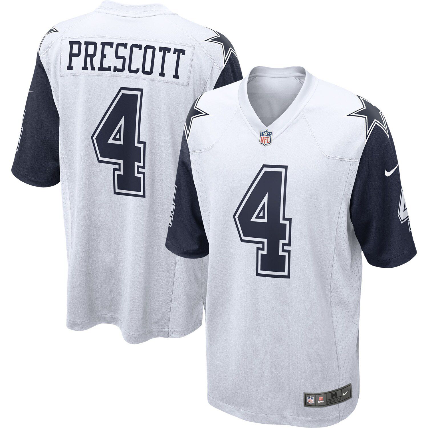 Dallas Cowboys Youth Dak Prescott #4 Pixels Grey T-Shirt 4