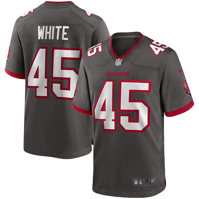 Mens Nike Devin White Pewter Tampa Bay Buccaneers Game Jersey, Size: Small