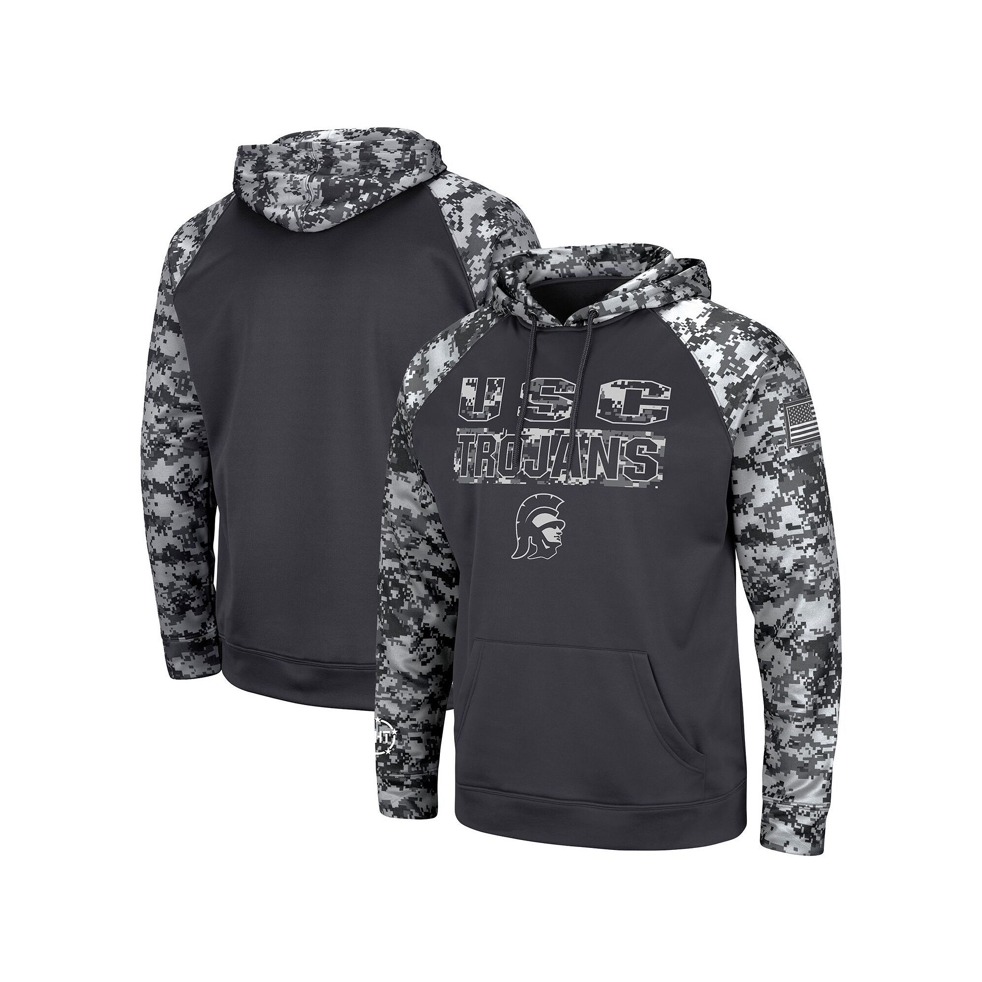 Mens Colosseum Charcoal USC Trojans OHT Military Appreciation Digital Camo