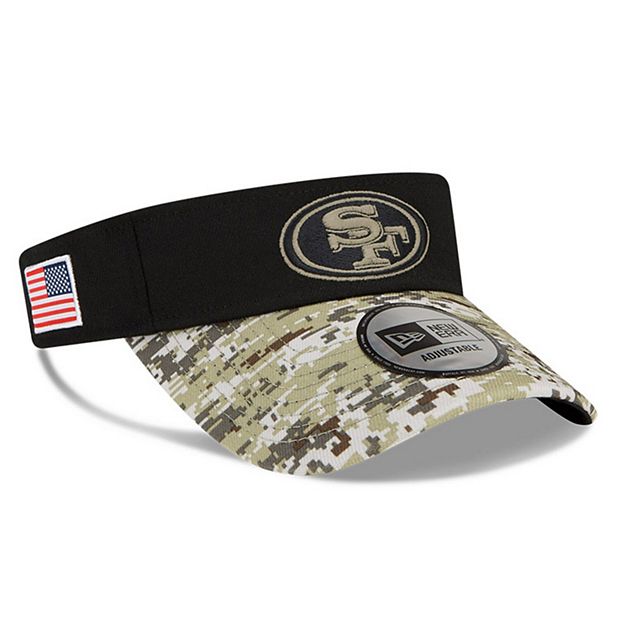 Men's New Era Black/Camo San Francisco 49ers 2021 Salute To Service  Historic Logo 39THIRTY Flex Hat