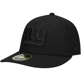 Men's New Era Black New York Giants Black on Black Low Profile 59FIFTY II Fitted Hat