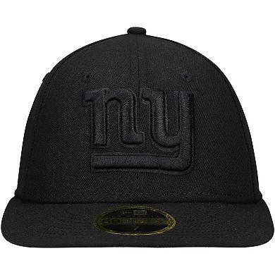Men's New Era Black New York Giants Black on Black Low Profile 59FIFTY II Fitted Hat