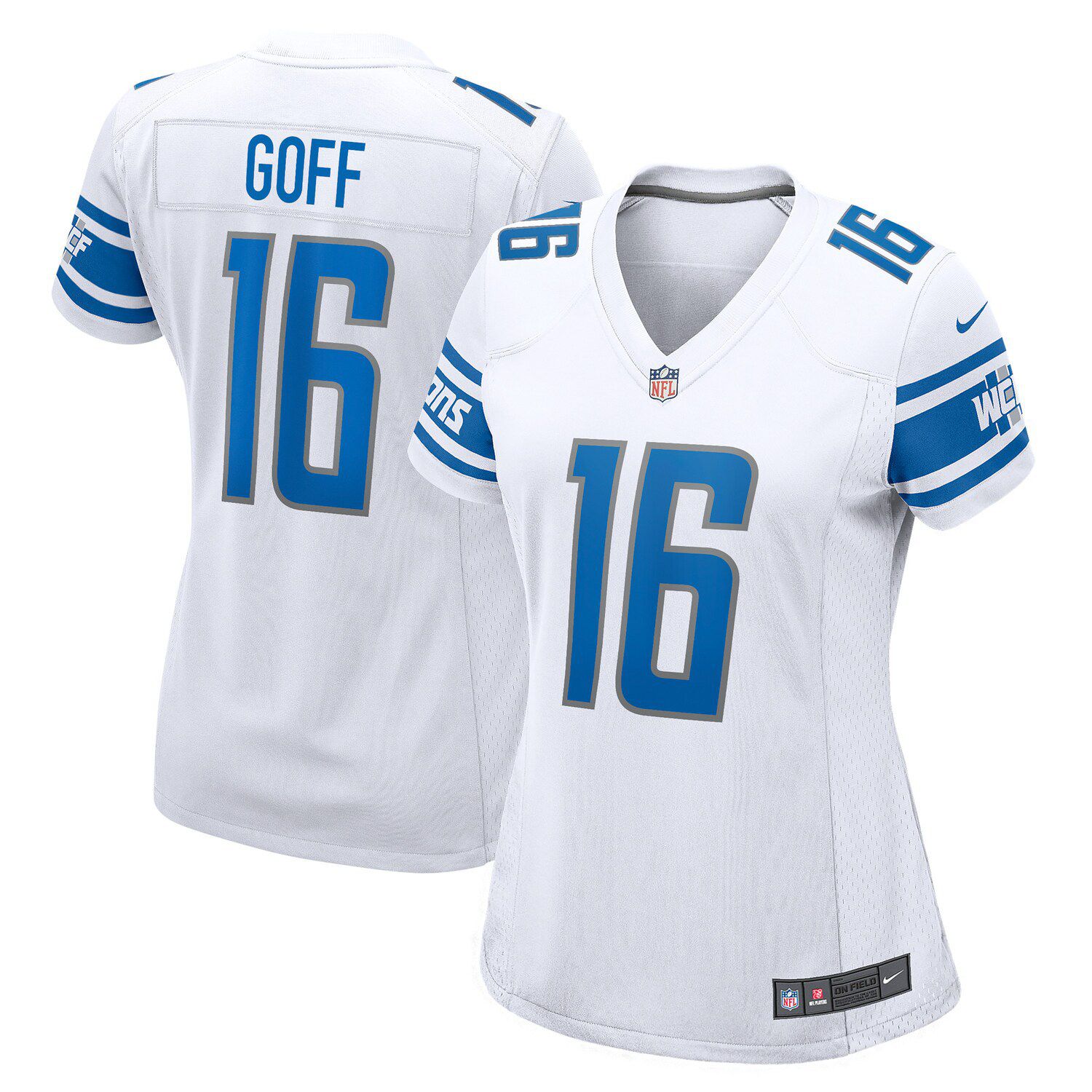 Nike Men's Jared Goff Silver Detroit Lions Game Jersey - Macy's