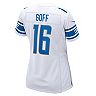 Women's Nike Jared Goff White Detroit Lions Game Player Jersey