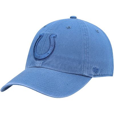 Men s 47 Timber Blue Indianapolis Colts Clean Up Adjustable Hat