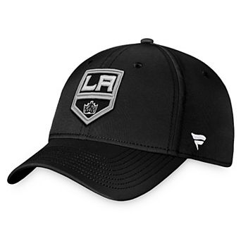 Men's Fanatics Branded Black Los Angeles Kings Core Primary Logo Flex Hat