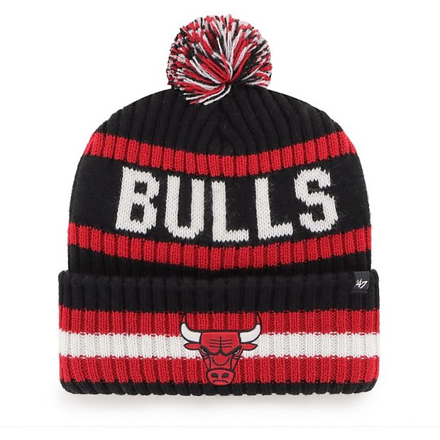 Chicago Bulls and Lakers Winter Hats Set with Pom Pom in Grey