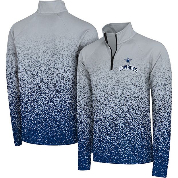 Men's Dallas Cowboys Navy Big & Tall Quarter-Zip Top