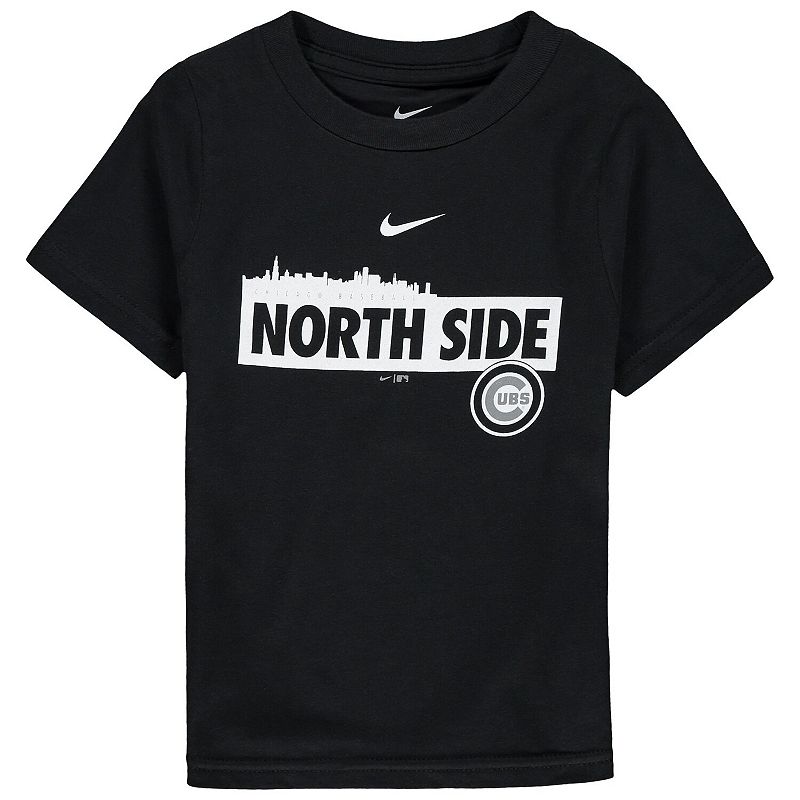 Toddler Nike Black Chicago Cubs Nickname Skyline T-Shirt, Toddler Unisex, S