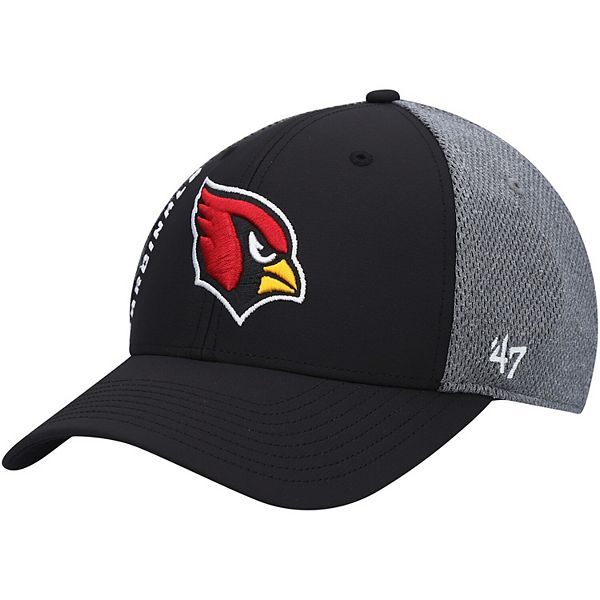 Men's '47 Black/Gray Arizona Cardinals Wycliff Contender Flex Hat