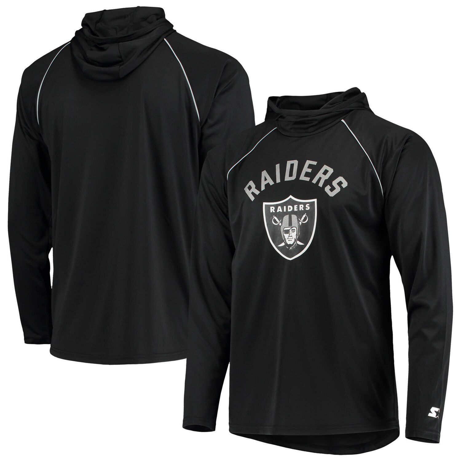 Men's NFL X Staple Gray Las Vegas Raiders Core Long Sleeve Jersey Style  T-shirt