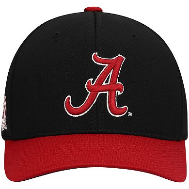 Men's Top of the World Black/Crimson Alabama Crimson Tide Two-Tone Reflex Hybrid Tech Flex Hat