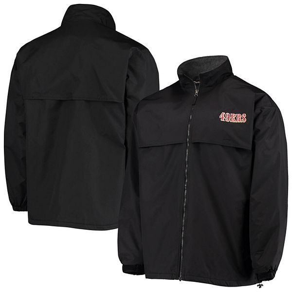 San Francisco 49ers XL LOGO Black Windbreaker Jacket – Time Out Sports