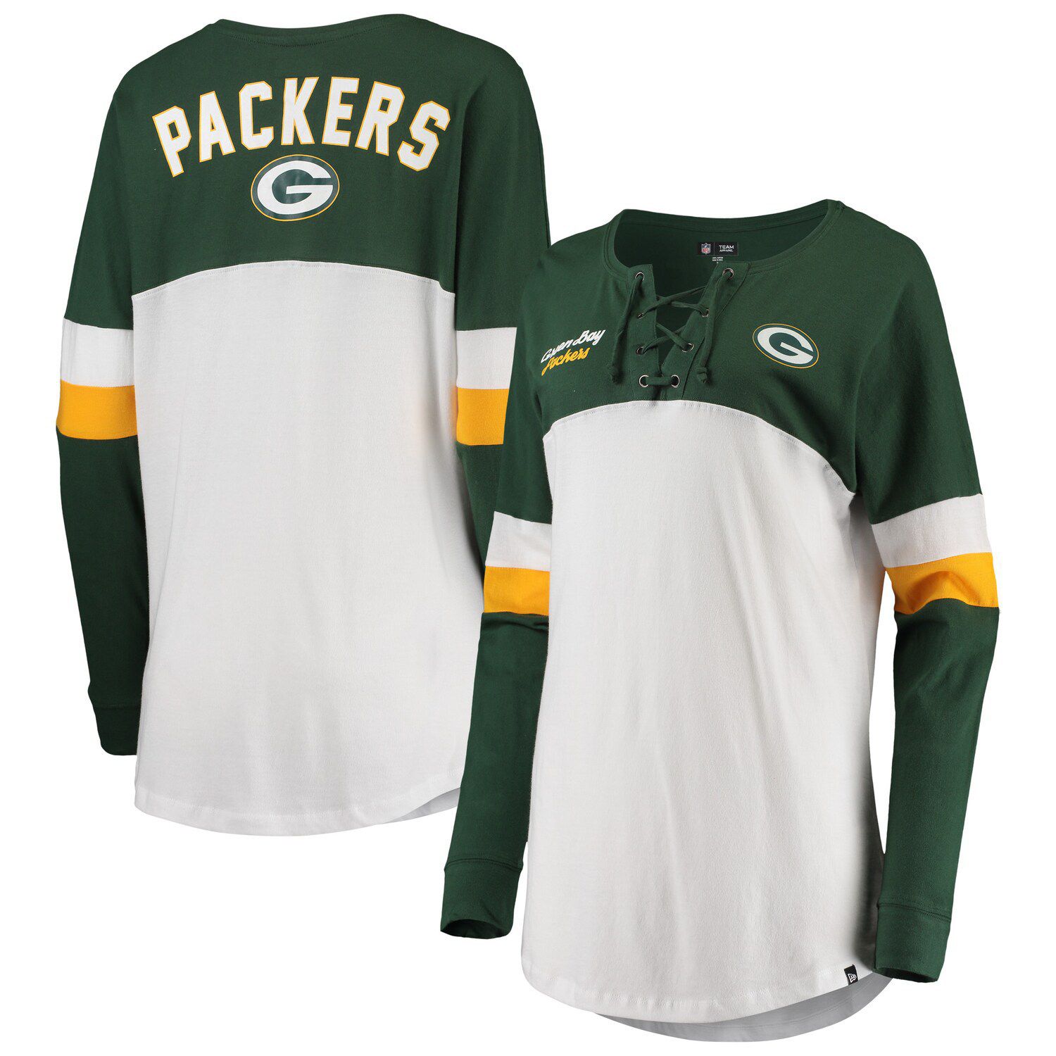 Official New Era New Era Green Bay Packers Long Sleeved T-Shirts, Long  Sleeved Shirts, Packers Raglan Shirts, New Era Henley Long Sleeve Shirts