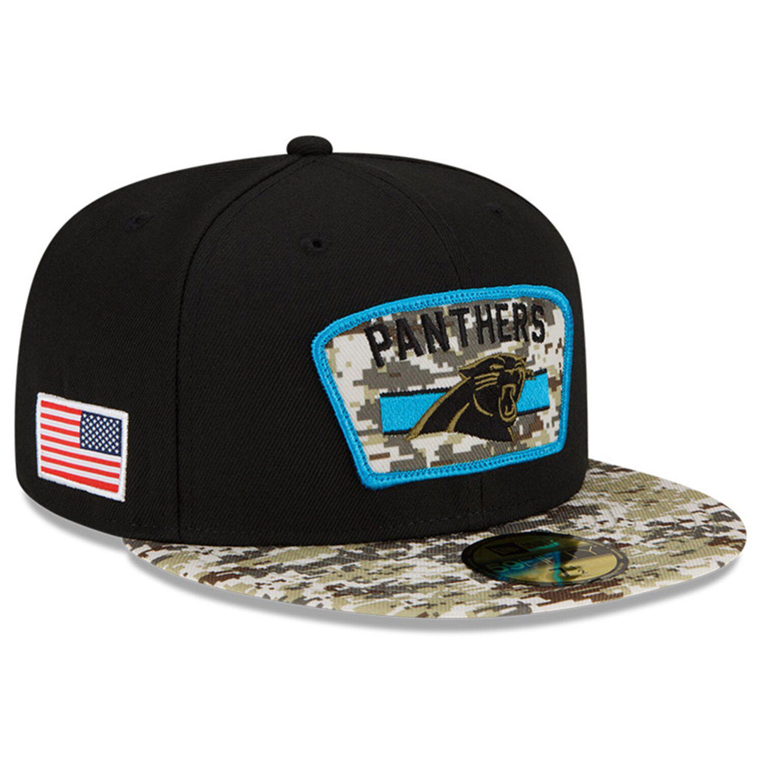 Youth New Era Black Carolina Panthers Main B-Dub 9FORTY Adjustable Hat