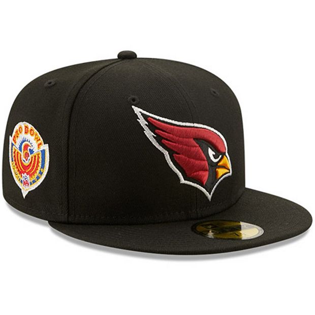 Men's New Era Black Arizona Cardinals 1996 Pro Bowl Patch Red