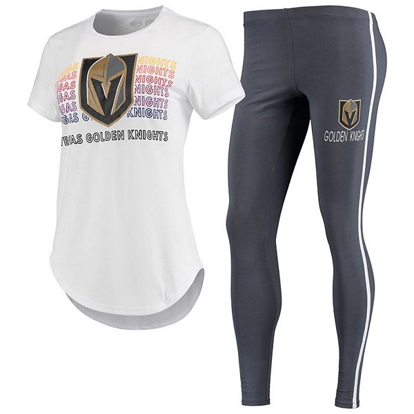 Concepts Sport Women's Las Vegas Golden Knights Lineup Black Leggings, XL | Holiday Gift