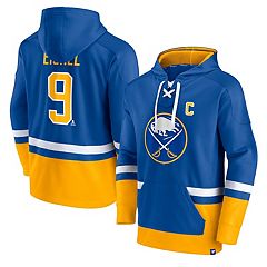Men's Ash Buffalo Sabres Heritage Pullover Hoodie Size: Extra Large