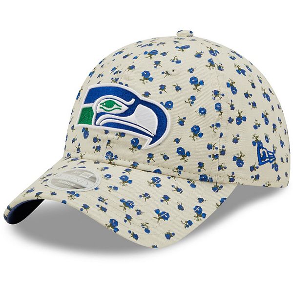 Women's New Era Cream Seattle Seahawks Bloom 9TWENTY Adjustable Hat