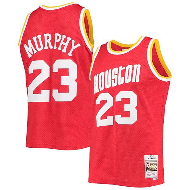 Men's Mitchell & Ness Houston Rockets Hardwood Classics White Out