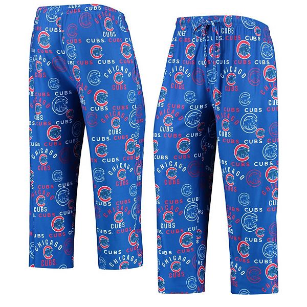 Men's Concepts Sport Royal Chicago Cubs Flagship Allover Print Sleep Pants