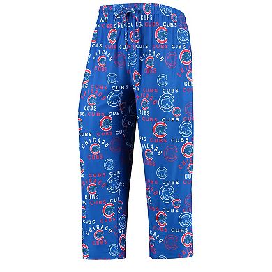 Men's Concepts Sport Royal Chicago Cubs Flagship Allover Print Sleep Pants