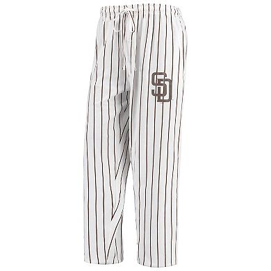Men's Concepts Sport White San Diego Padres Vigor Pinstripe Pants